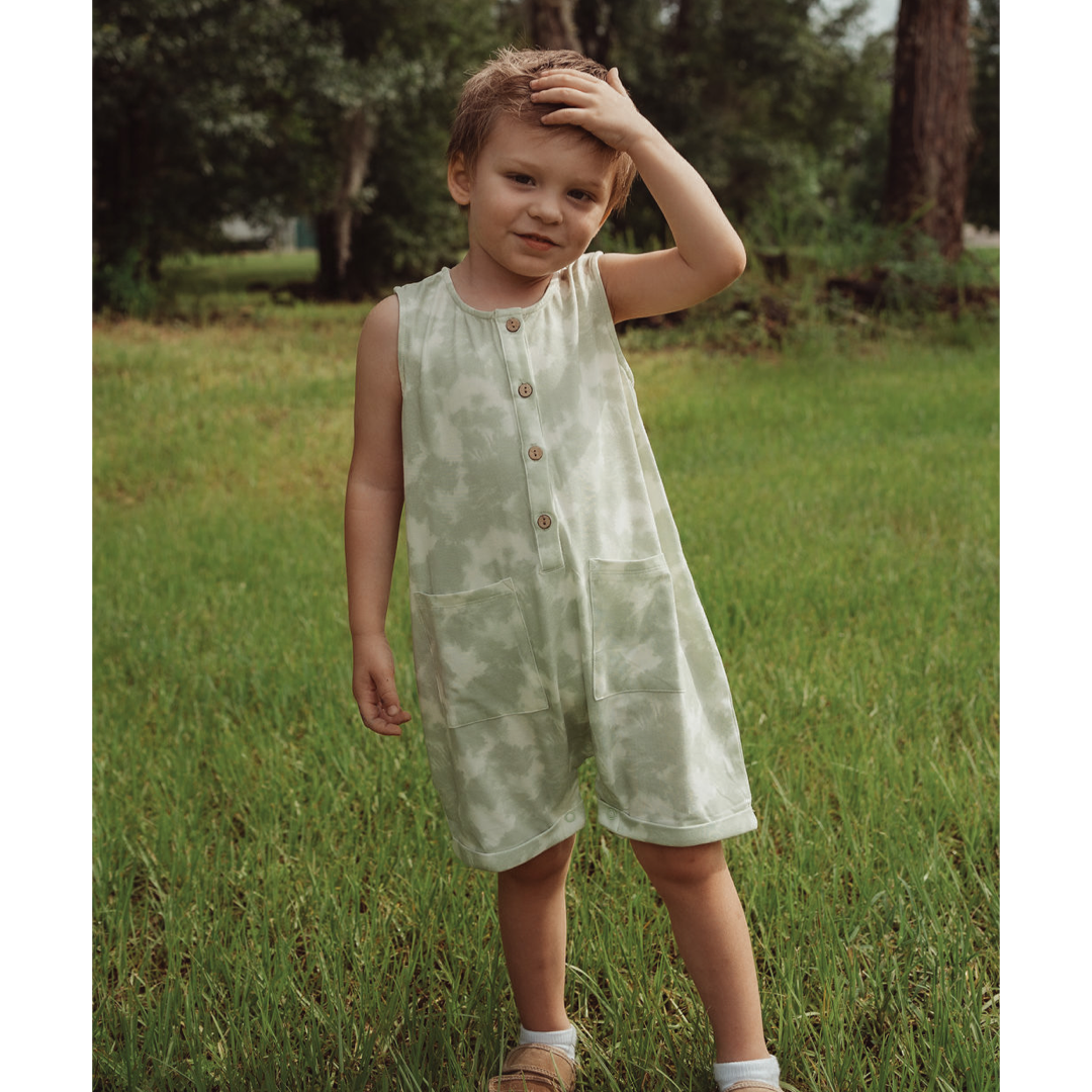 Sleeveless Jumper | Seafoam Tie Dye | Bamboo