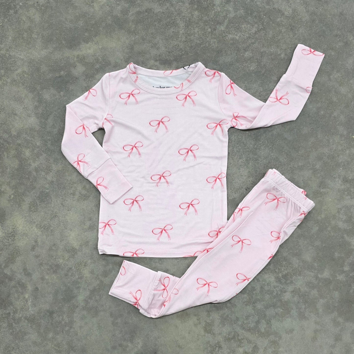 Bows | Bamboo Two Piece Pajama Set