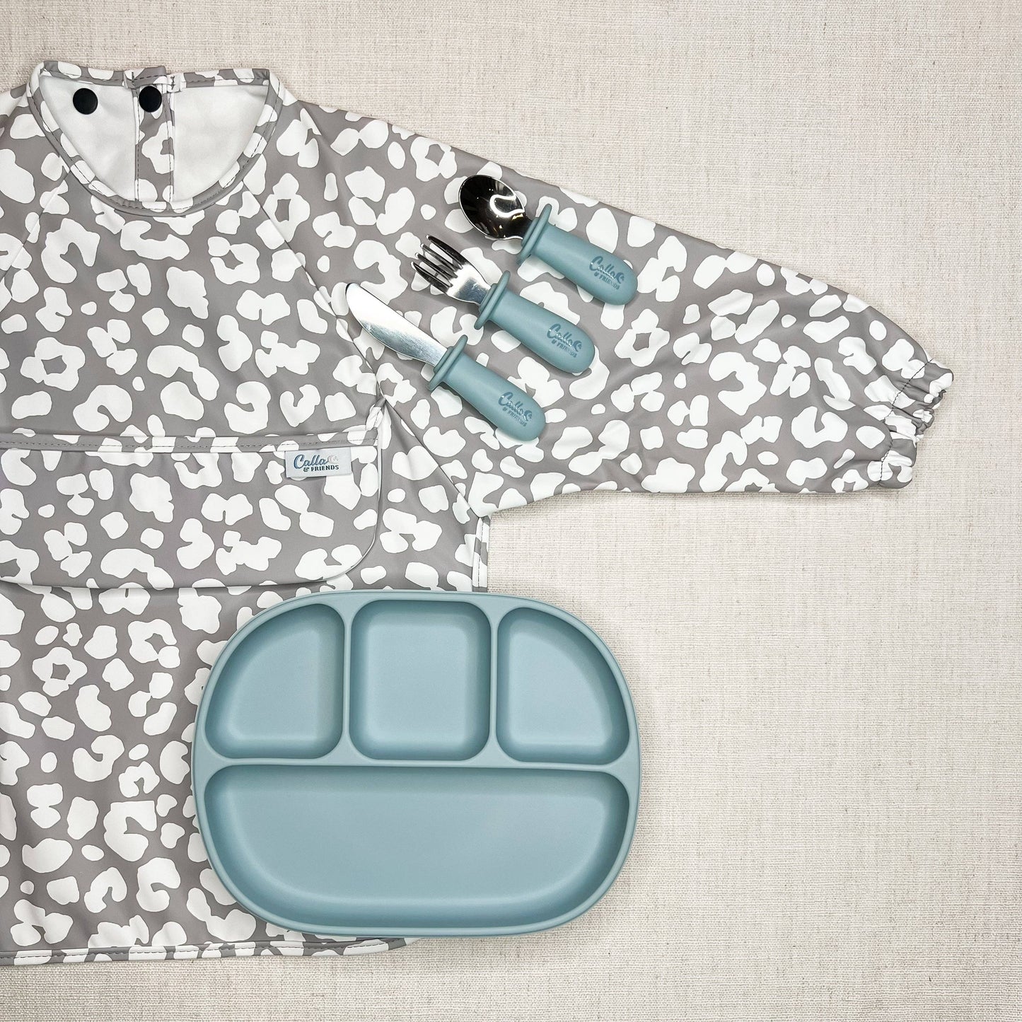 The Grayson Long Sleeve Bib - Leopard