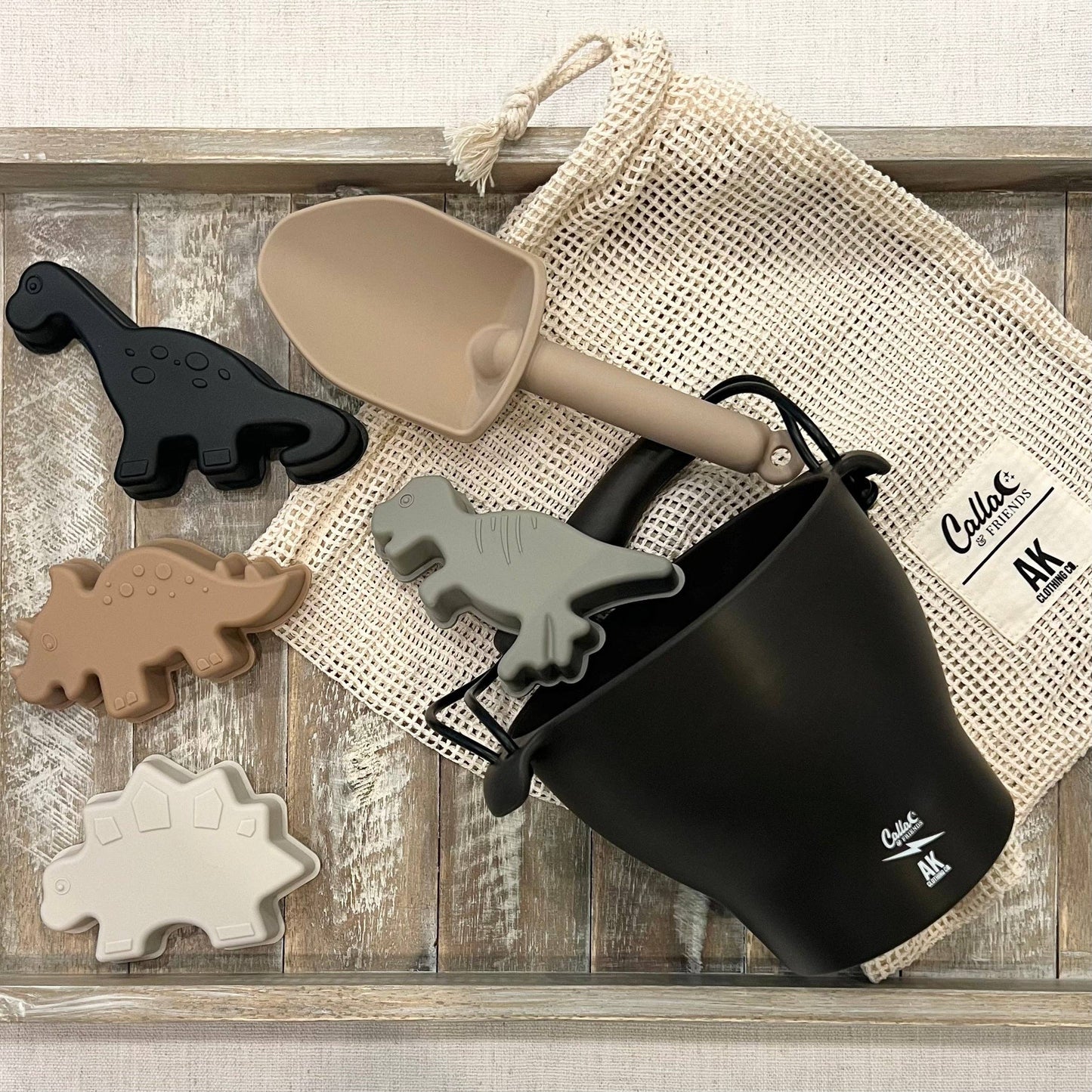 Dino Silicone Beach Toy Set