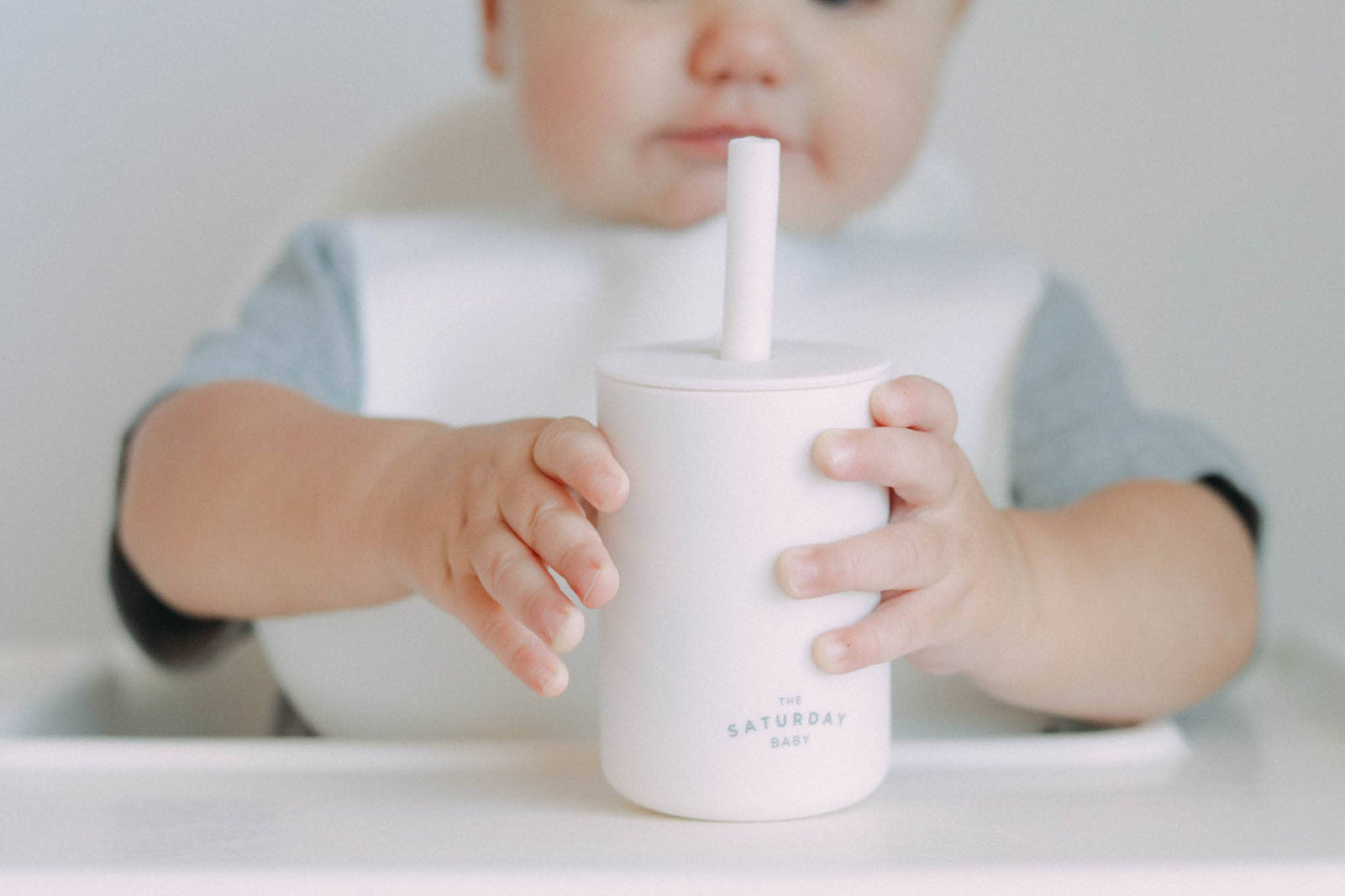 Baby Silicone Straw Cup