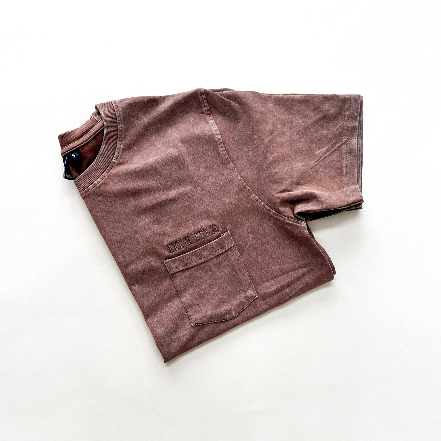 Mama Pocket Acid Wash Tee