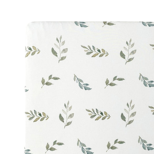 Fitted Sheet - Green Leaves