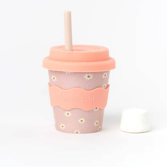 Pink Daisy Babychino Cup 4oz