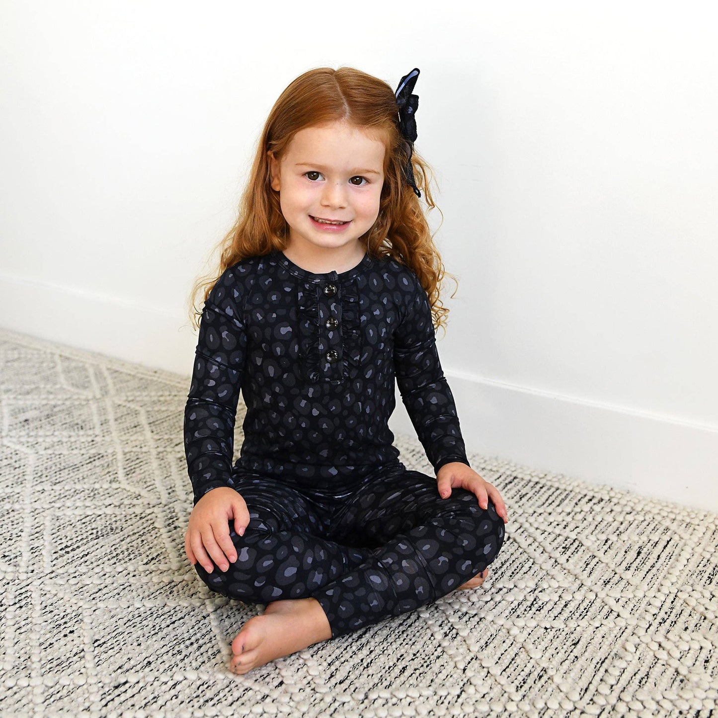 Ash Black Leopard TWO PIECE