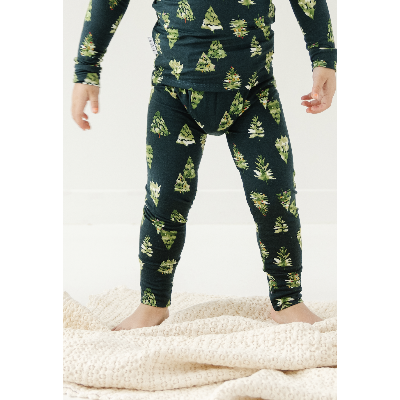 Emerald green christmas tree jammies