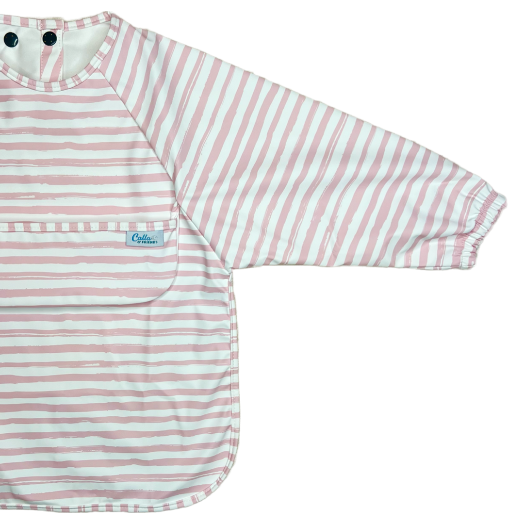 The Grayson Long Sleeve Bib - Brush Stripes