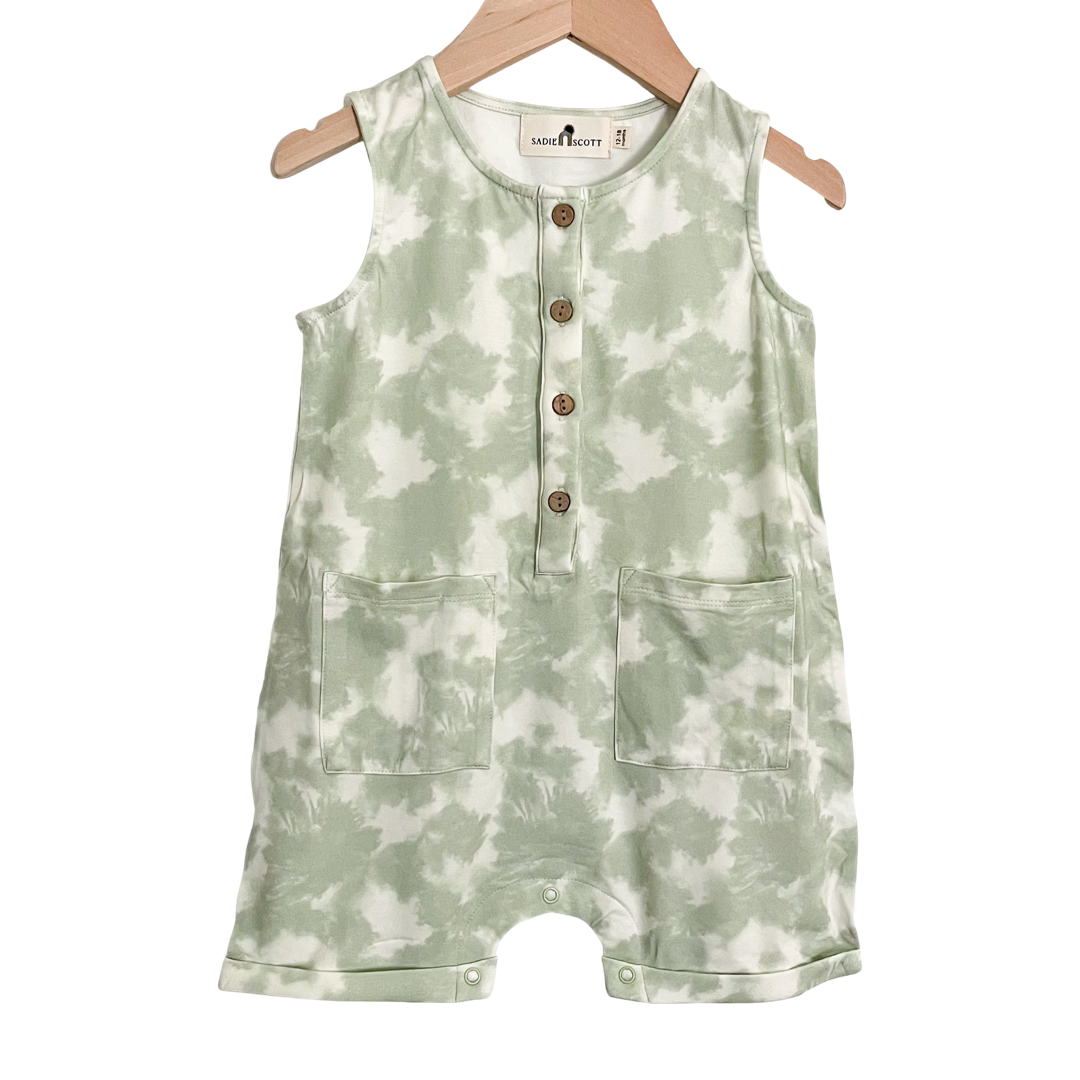 Sleeveless Jumper | Seafoam Tie Dye | Bamboo