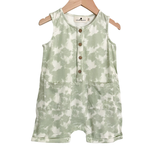Sleeveless Jumper | Seafoam Tie Dye | Bamboo