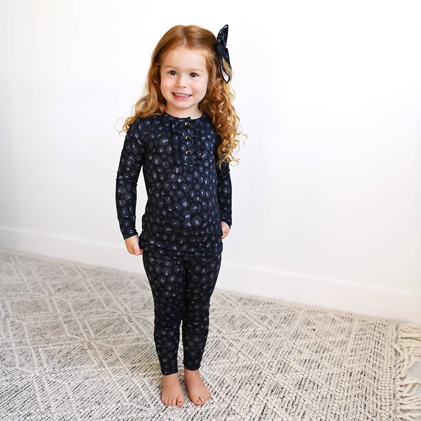 Ash Black Leopard TWO PIECE