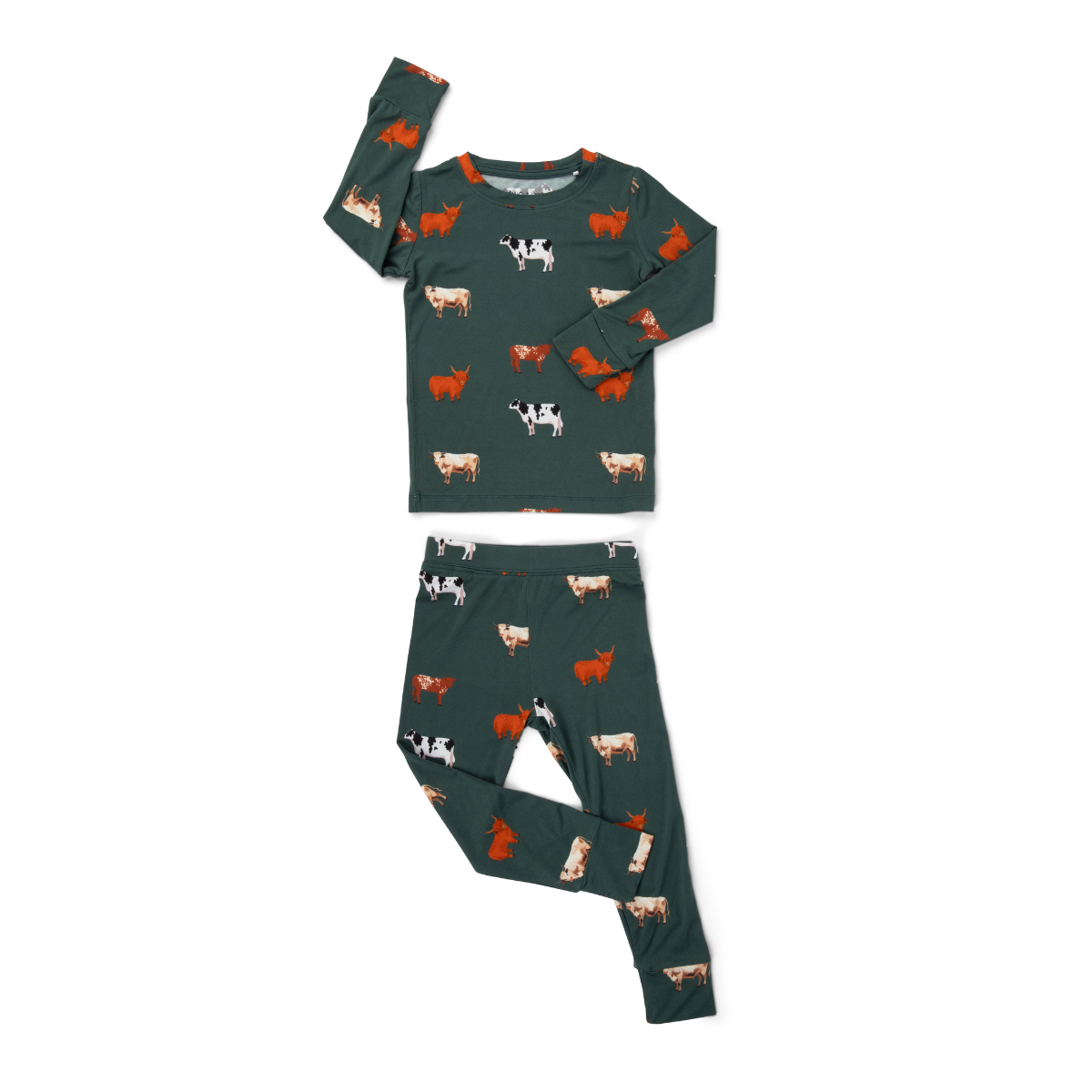 Bamboo 2-Piece Set | Green Cow