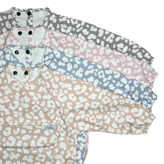 The Grayson Long Sleeve Bib - Leopard