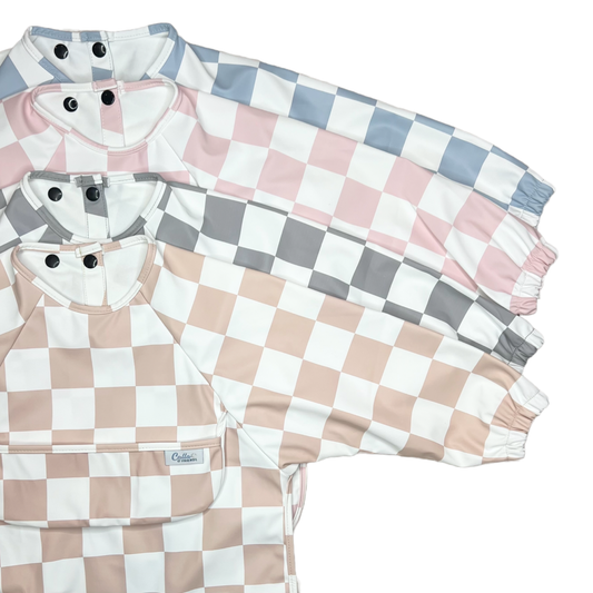 The Grayson Long Sleeve Bib - Checkered