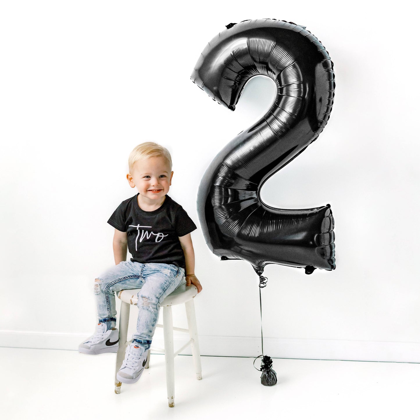 SIGNATURE SECOND BIRTHDAY TEE - BLACK