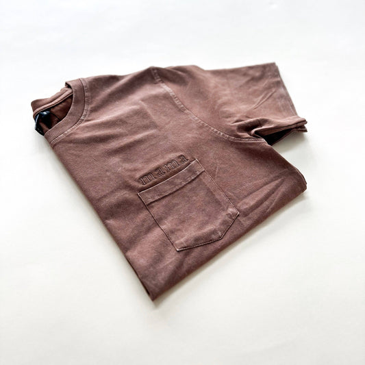 Mama Pocket Acid Wash Tee