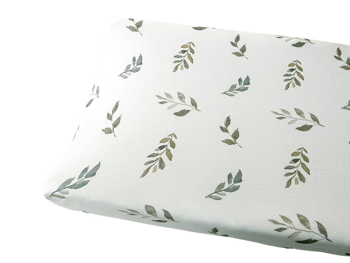 Changing Pad Cover - Green Leaves