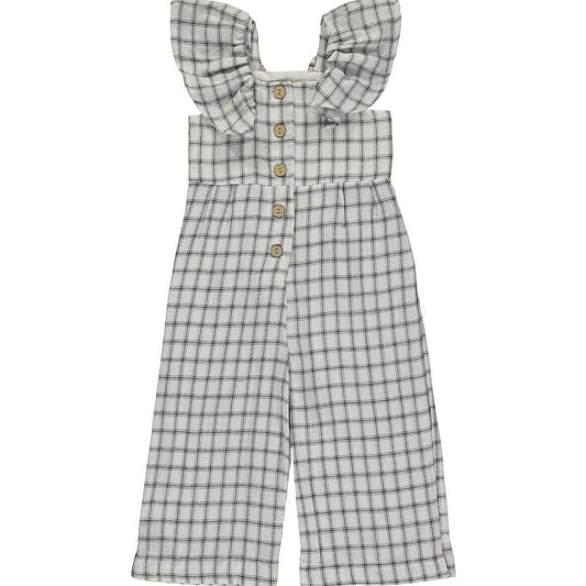 Rosie jumpsuit in white/black stripe