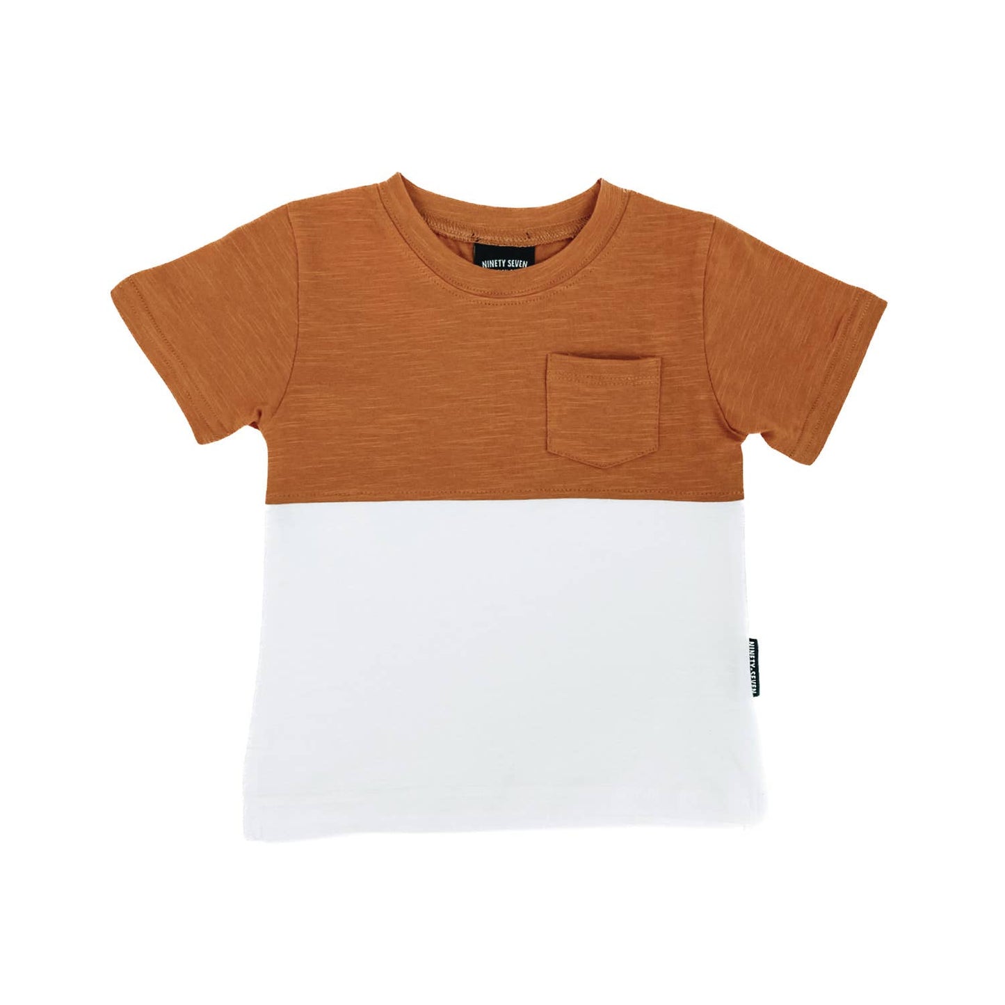 Pocket Tee - Camel Kids Color Block