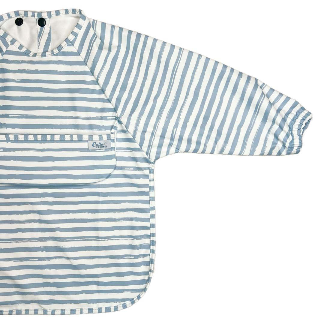 The Grayson Long Sleeve Bib - Brush Stripes