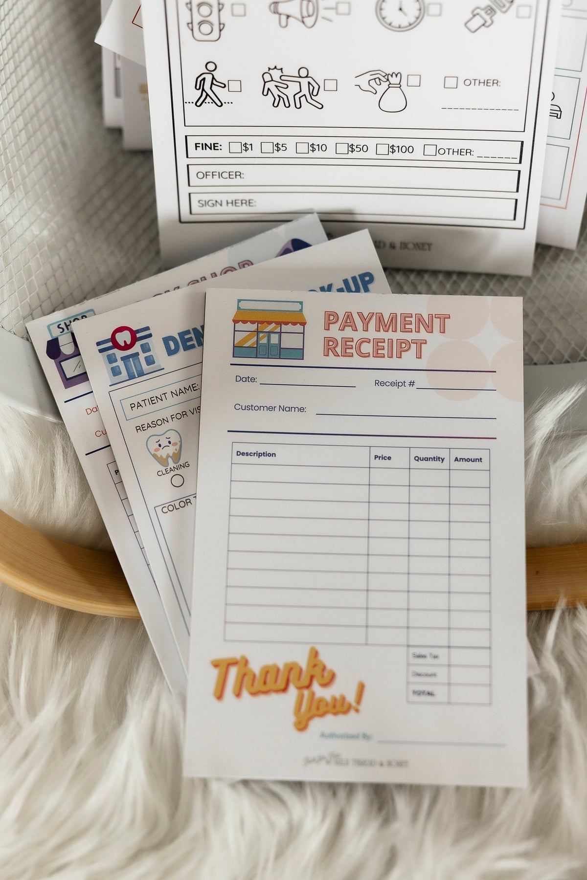Pretend Play Phone Memo Notepad