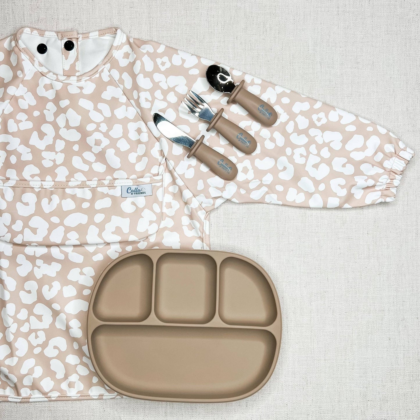 The Grayson Long Sleeve Bib - Leopard