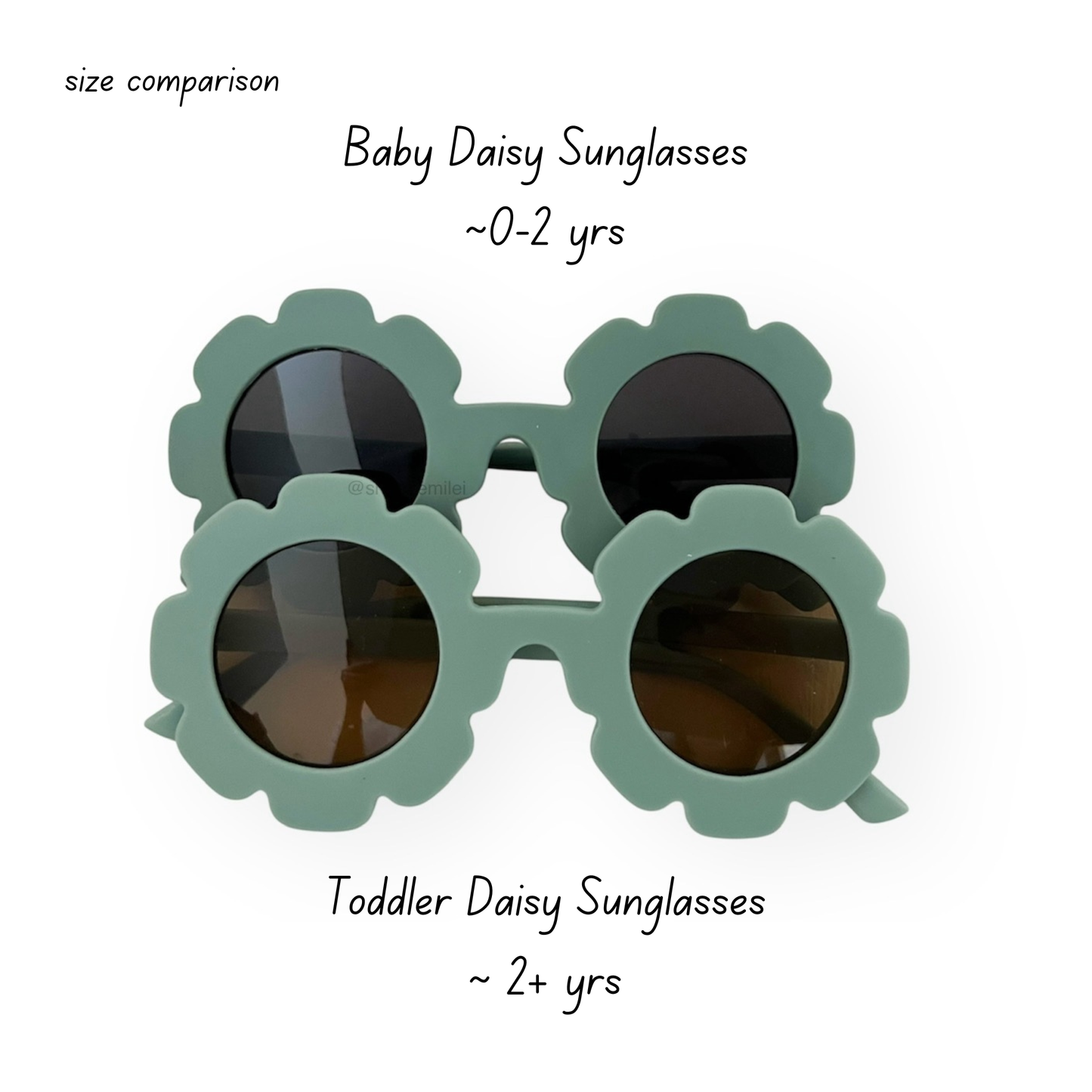 TODDLER Flower Daisy Frosted Sunglasses