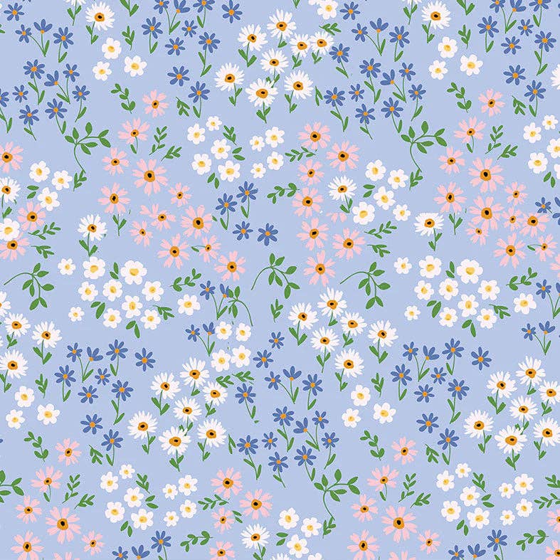 Blue Floral Babychino Cup 4oz