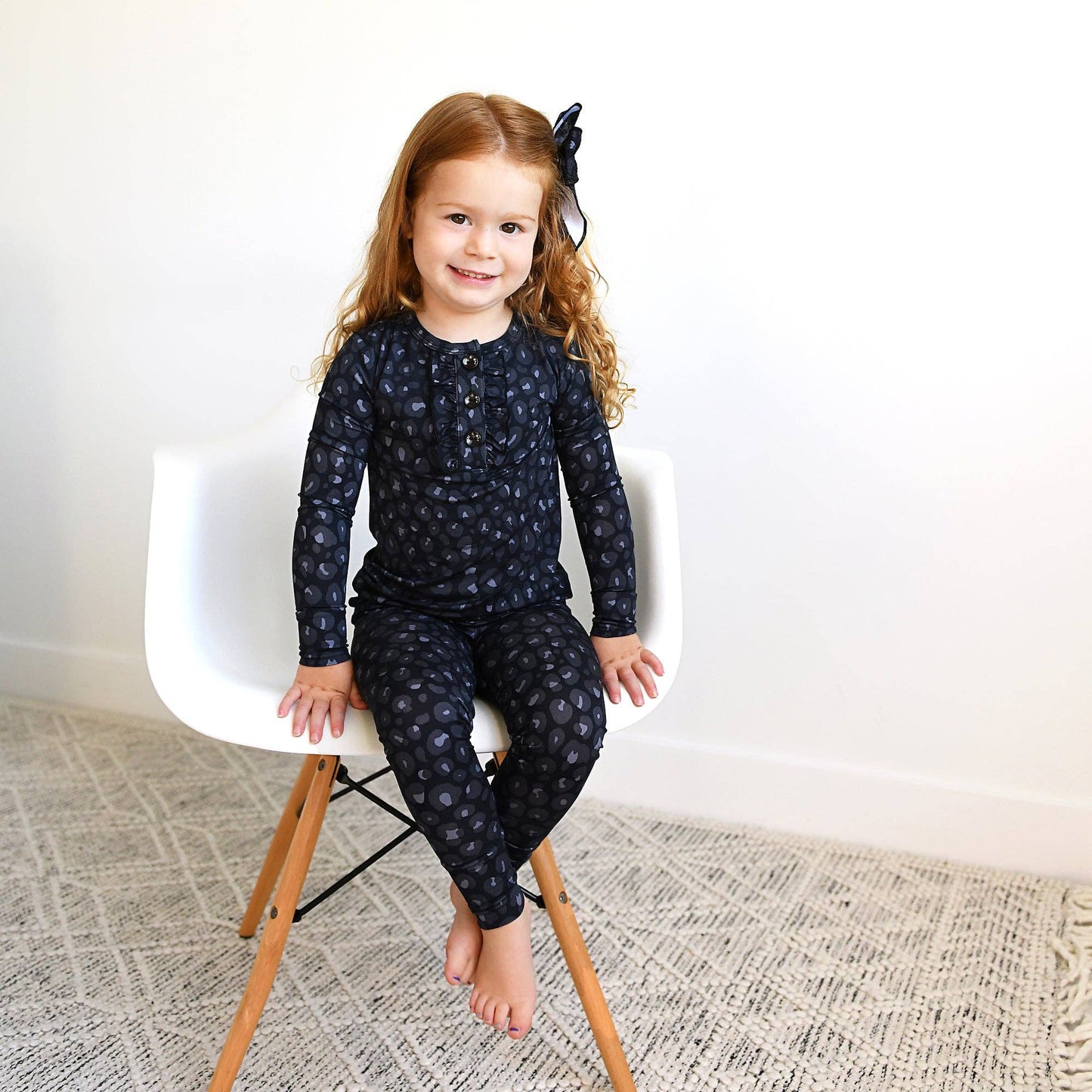 Ash Black Leopard TWO PIECE