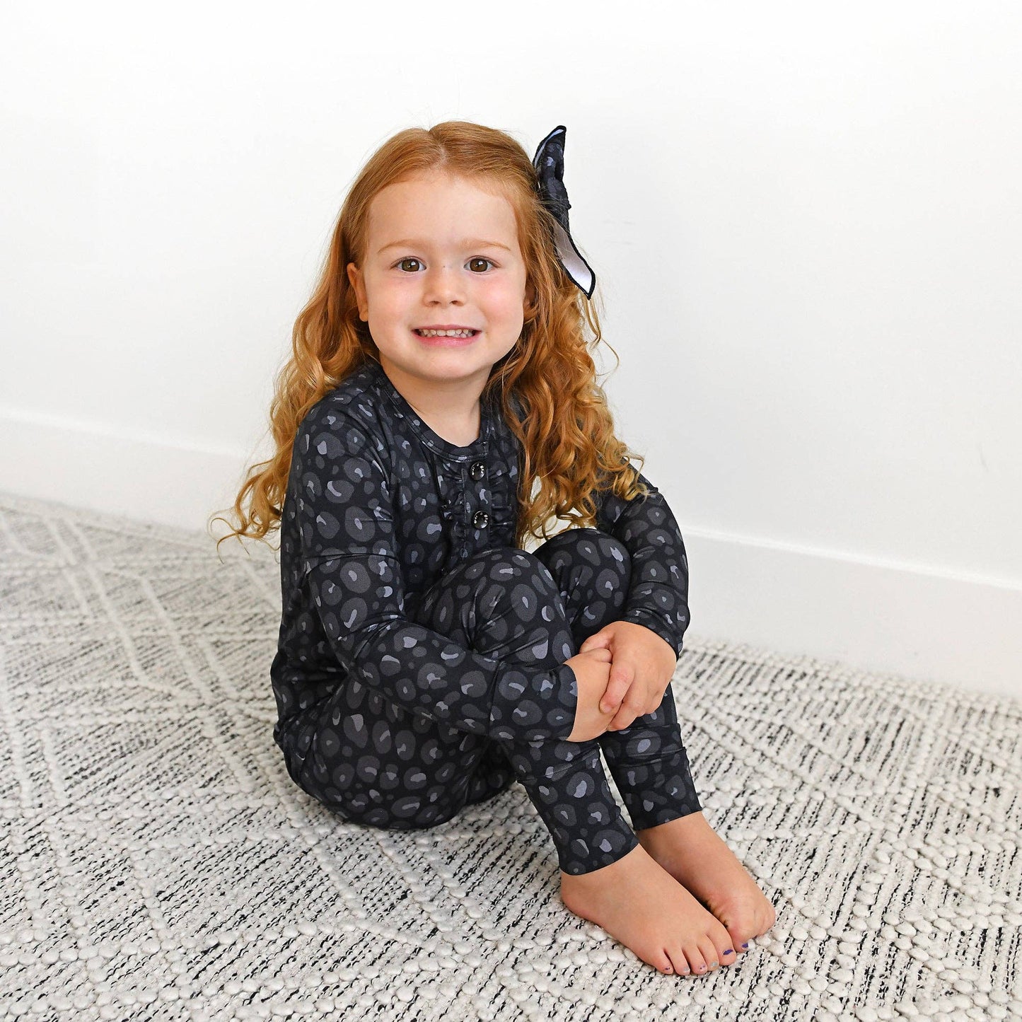 Ash Black Leopard TWO PIECE