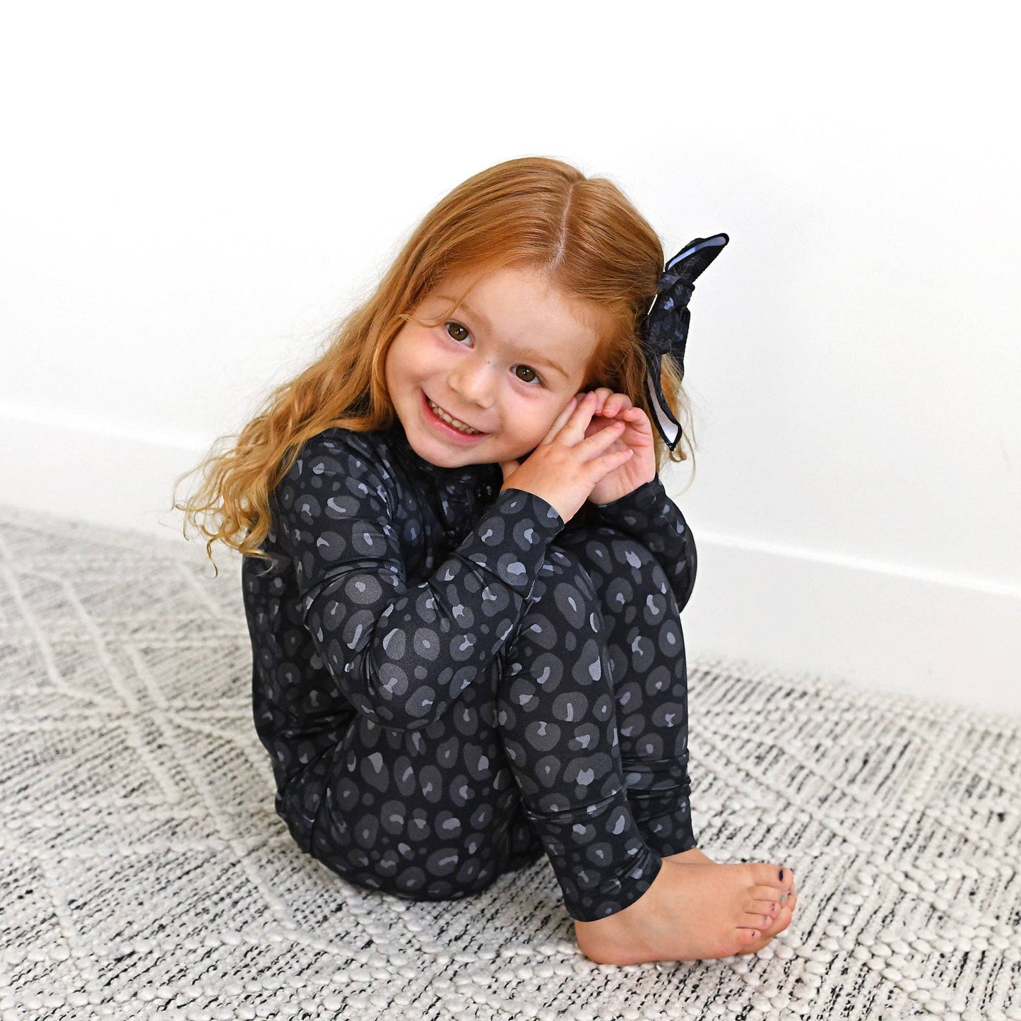 Ash Black Leopard TWO PIECE