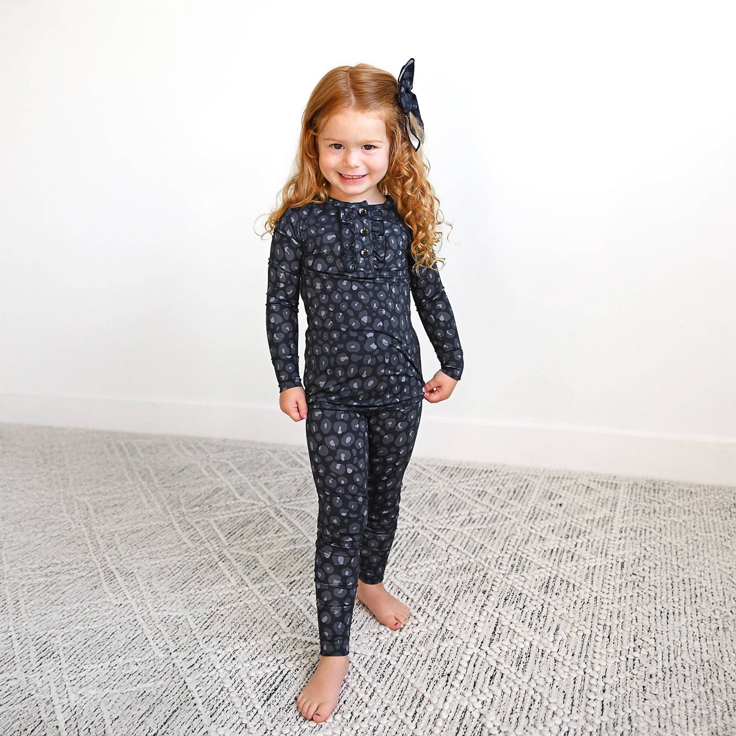 Ash Black Leopard TWO PIECE