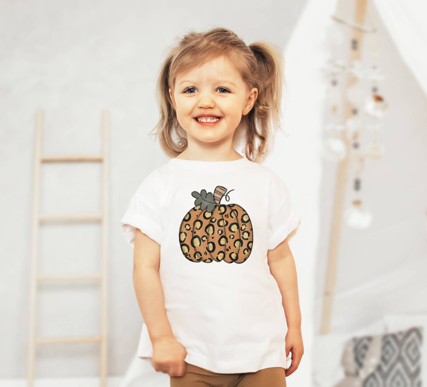 Leopard Pumpkin Toddler Tee