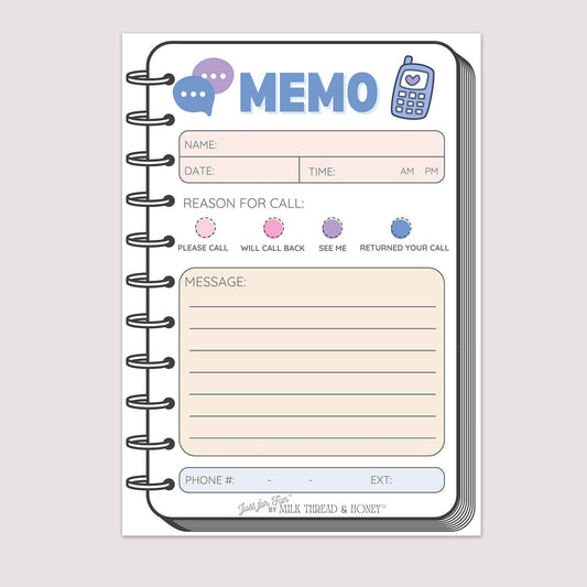 Pretend Play Phone Memo Notepad