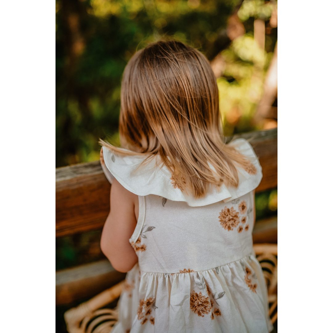 Midi Jayne Dress | Vintage Floral | Linen