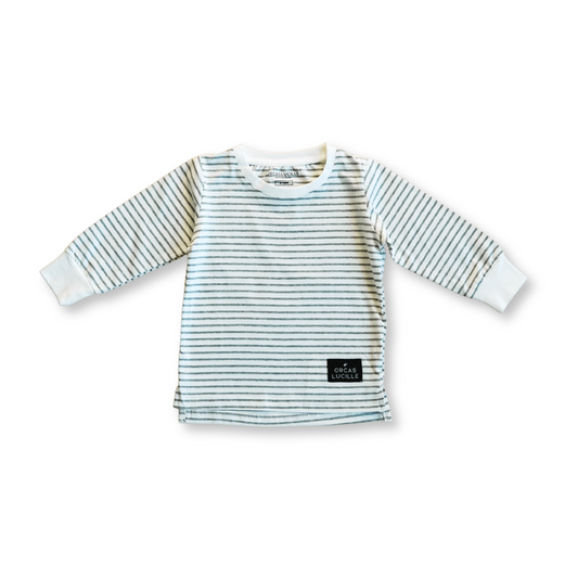 Long Sleeve Tee - Gray Stripe