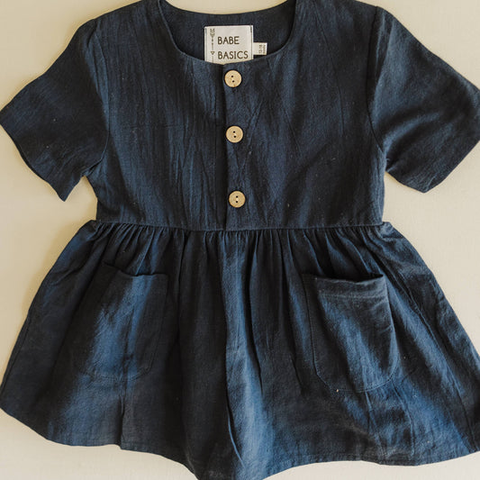 Linen Baby Dress