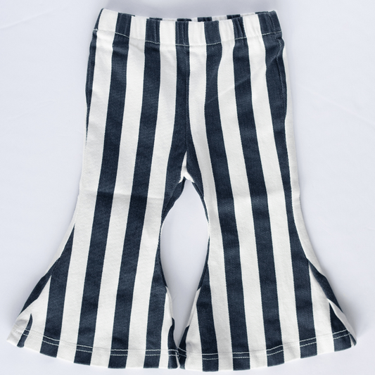 Boho Bell Bottoms - Navy & White Stripe