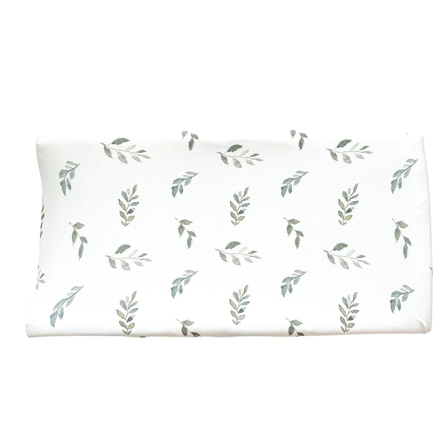 Changing Pad Cover - Green Leaves