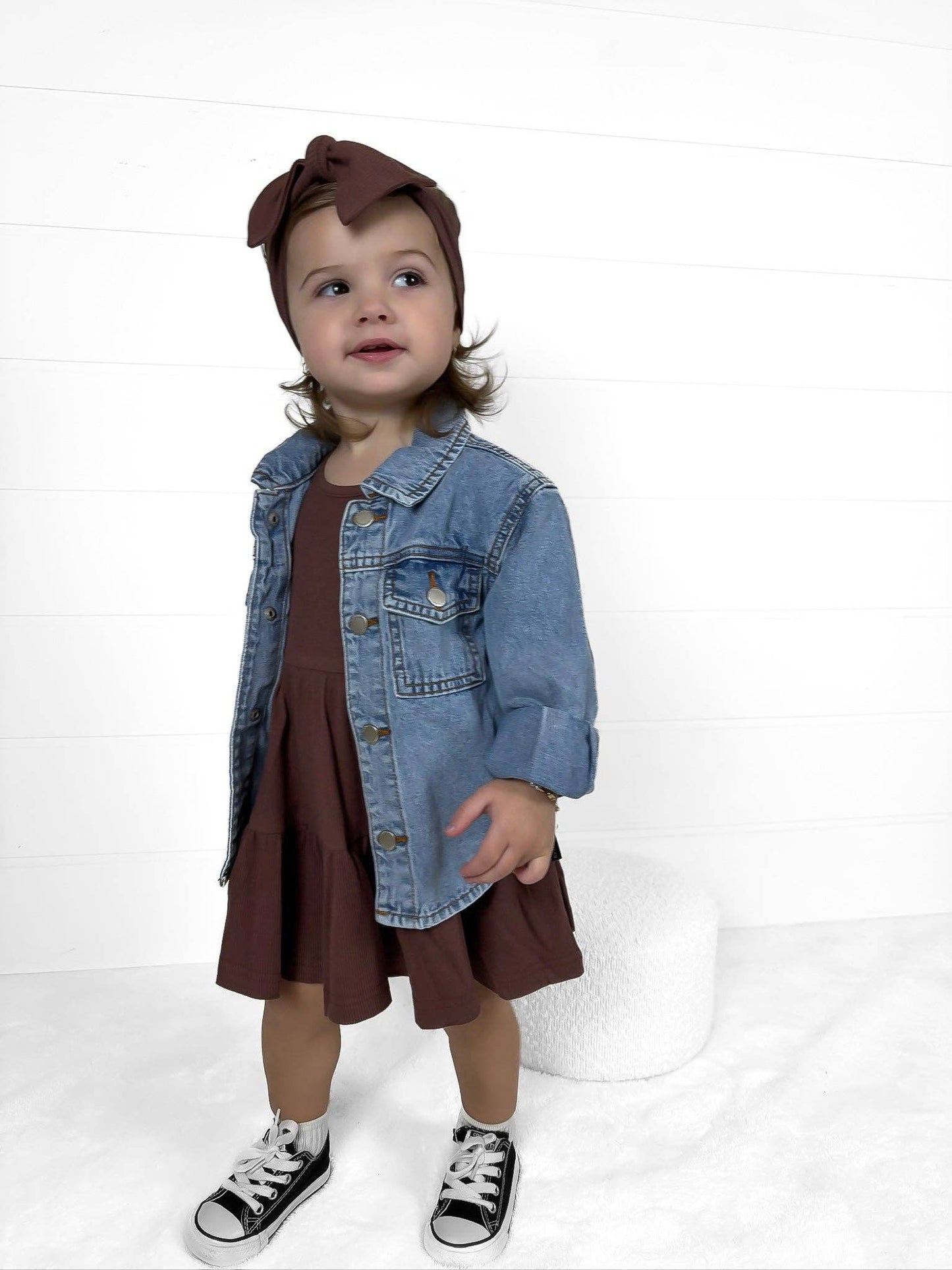 BAMBOO RIBBED DRESS - COCOA