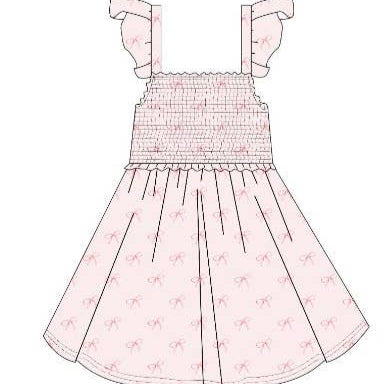 Bows | Bamboo Smocked Twirl Dress