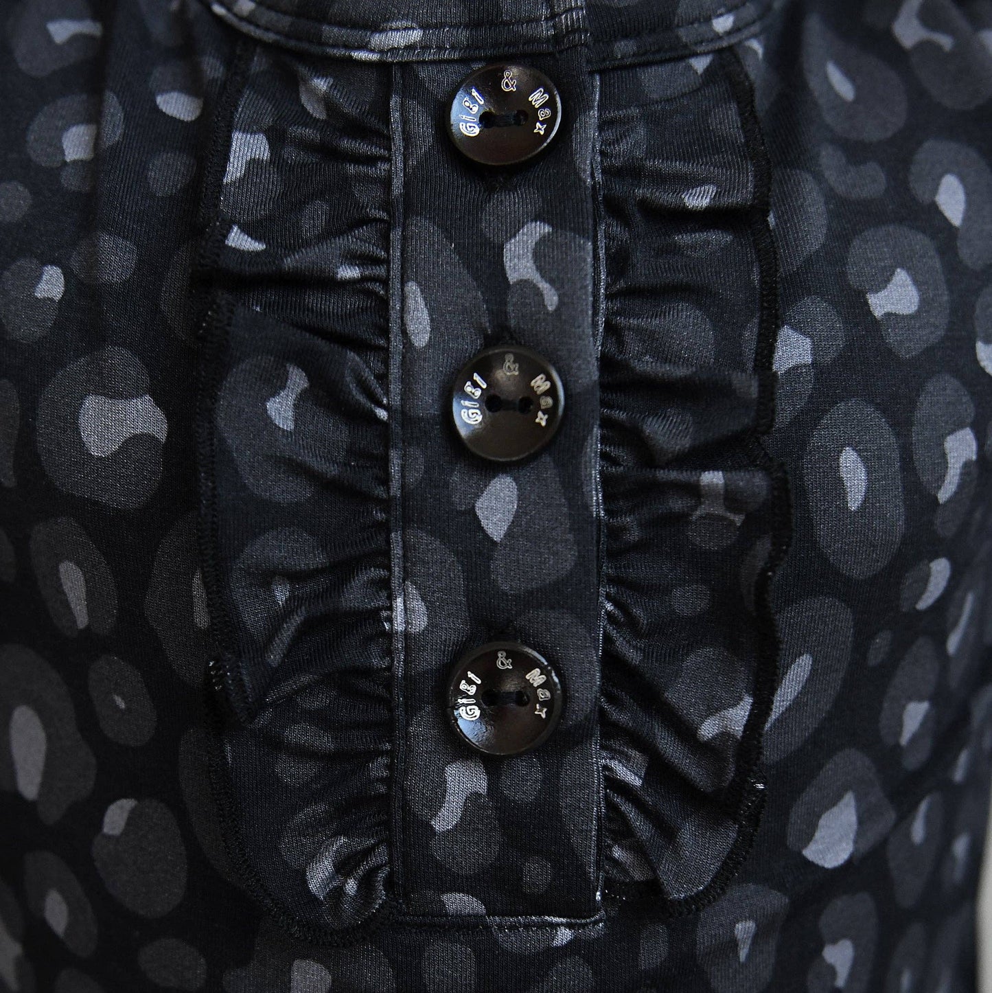 Ash Black Leopard TWO PIECE