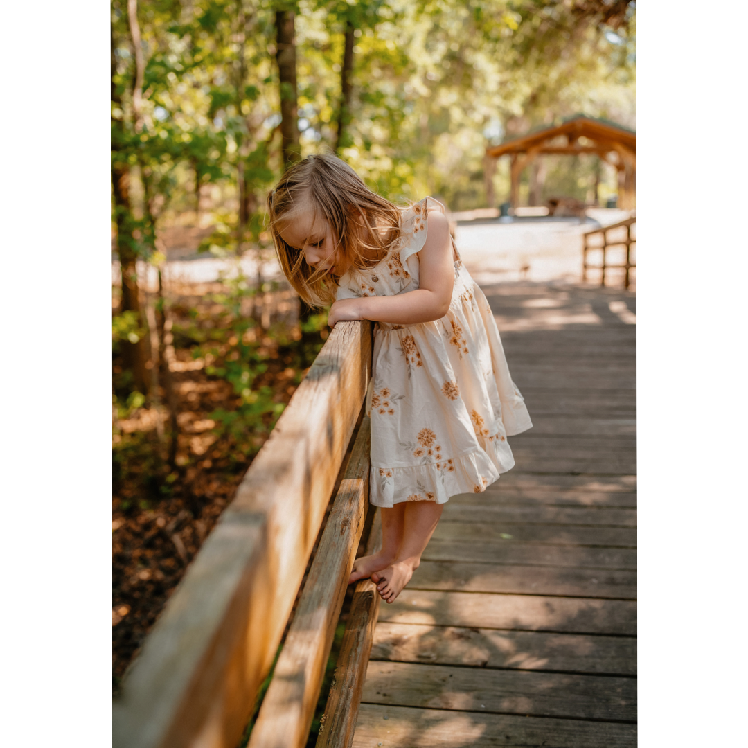 Midi Jayne Dress | Vintage Floral | Linen