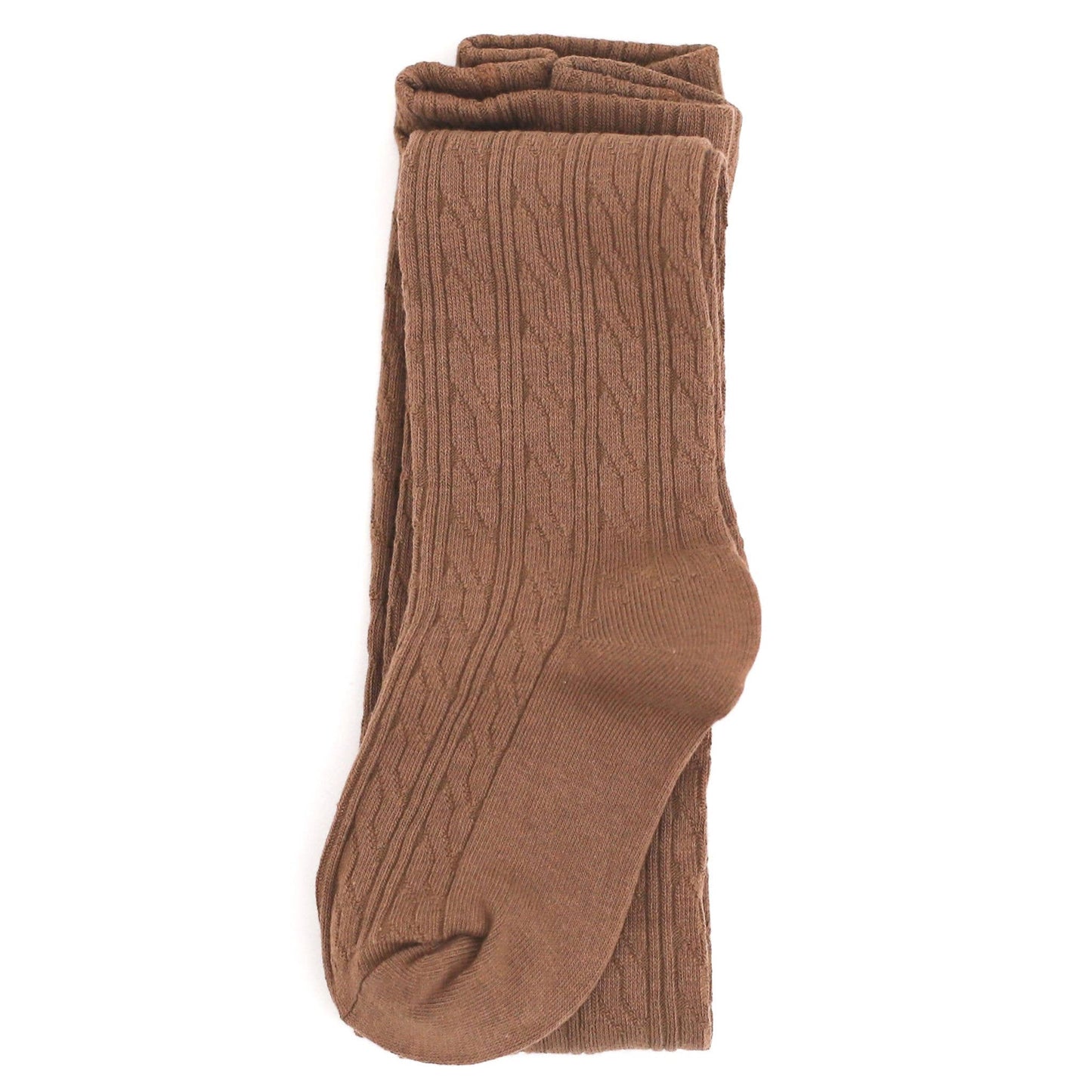 Mocha Cable Knit Tights